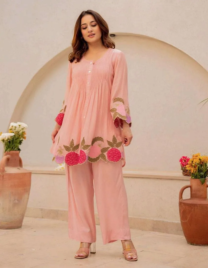 Cotton Embroidery Kurta Pant Set — 2 Piece Set, view 2