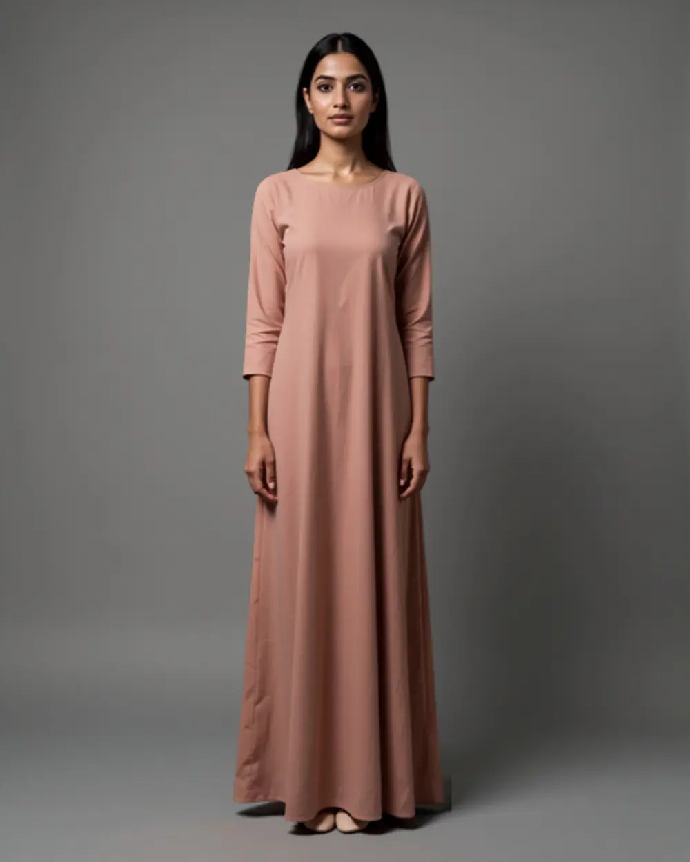 Meera Anarkali Kurti — Peach